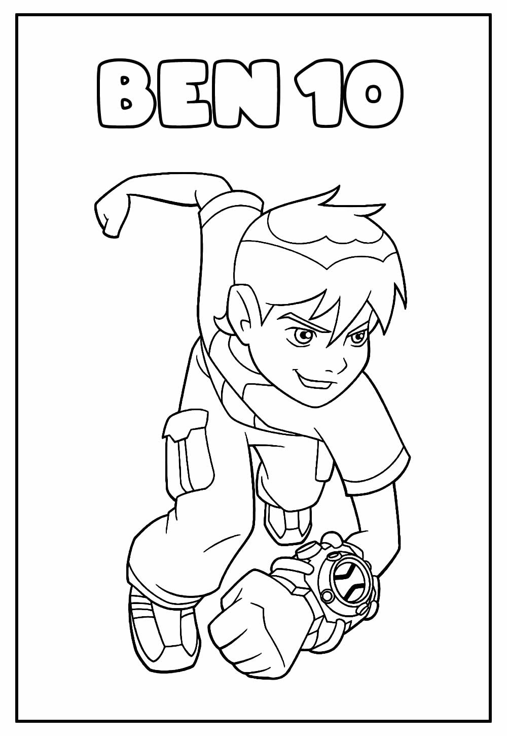 Desenho de Ben 10 para imprimir