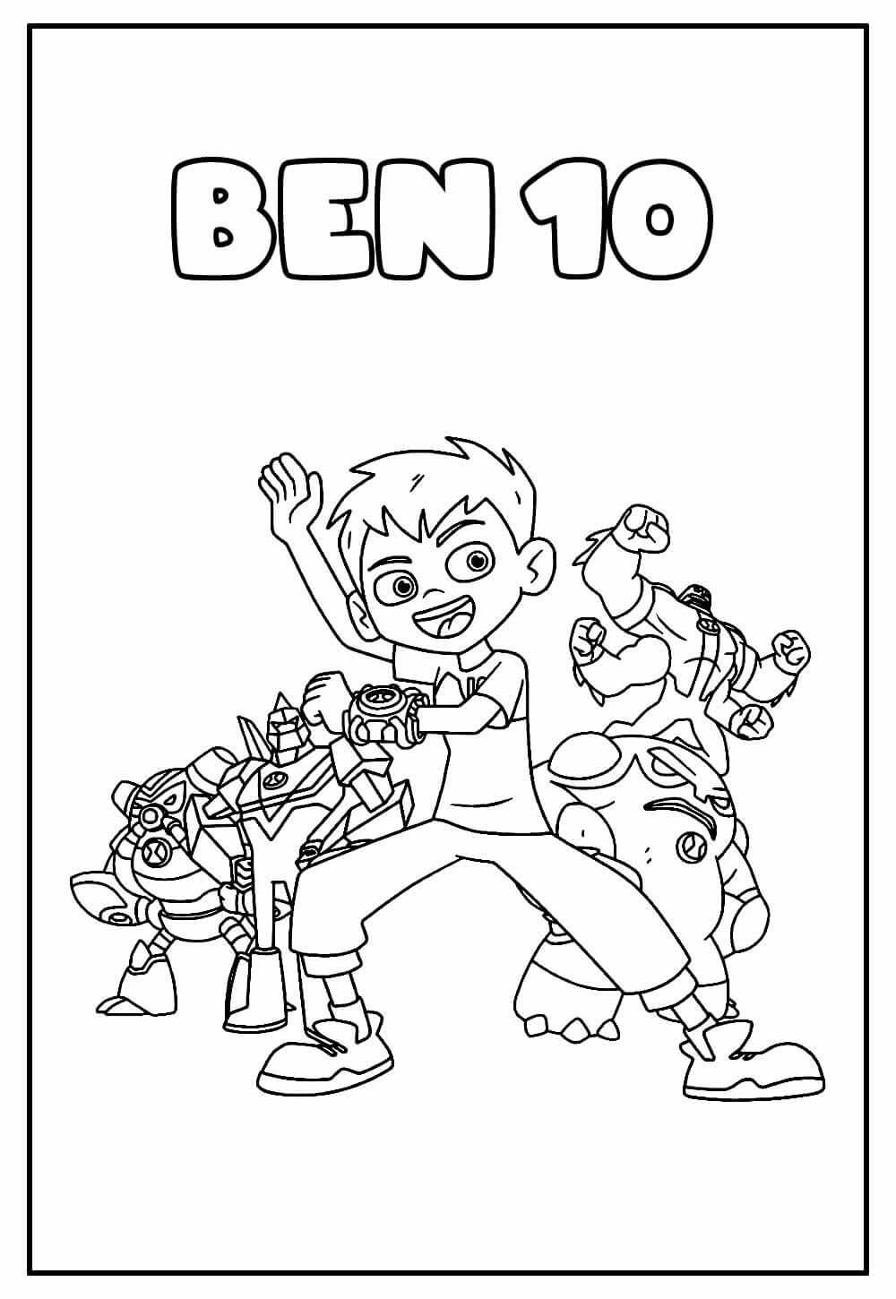 Desenho de Ben 10 para imprimir