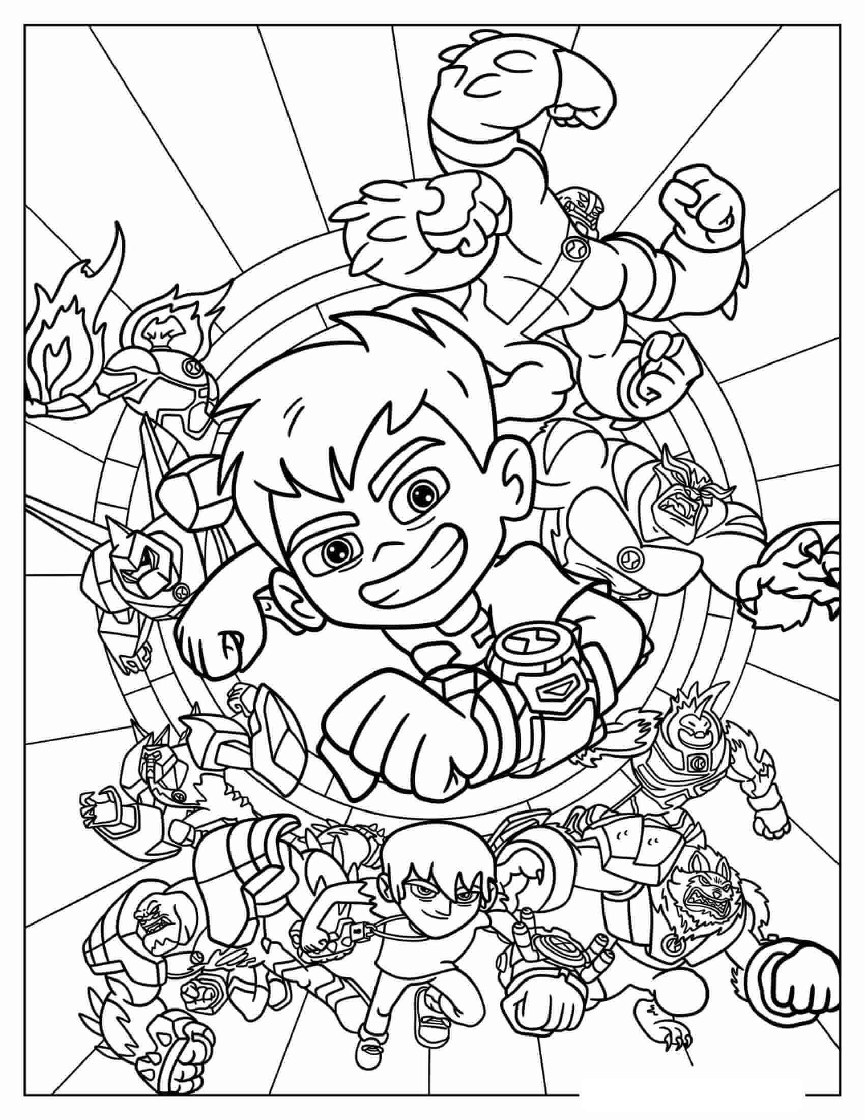 Desenho de Ben 10 para imprimir