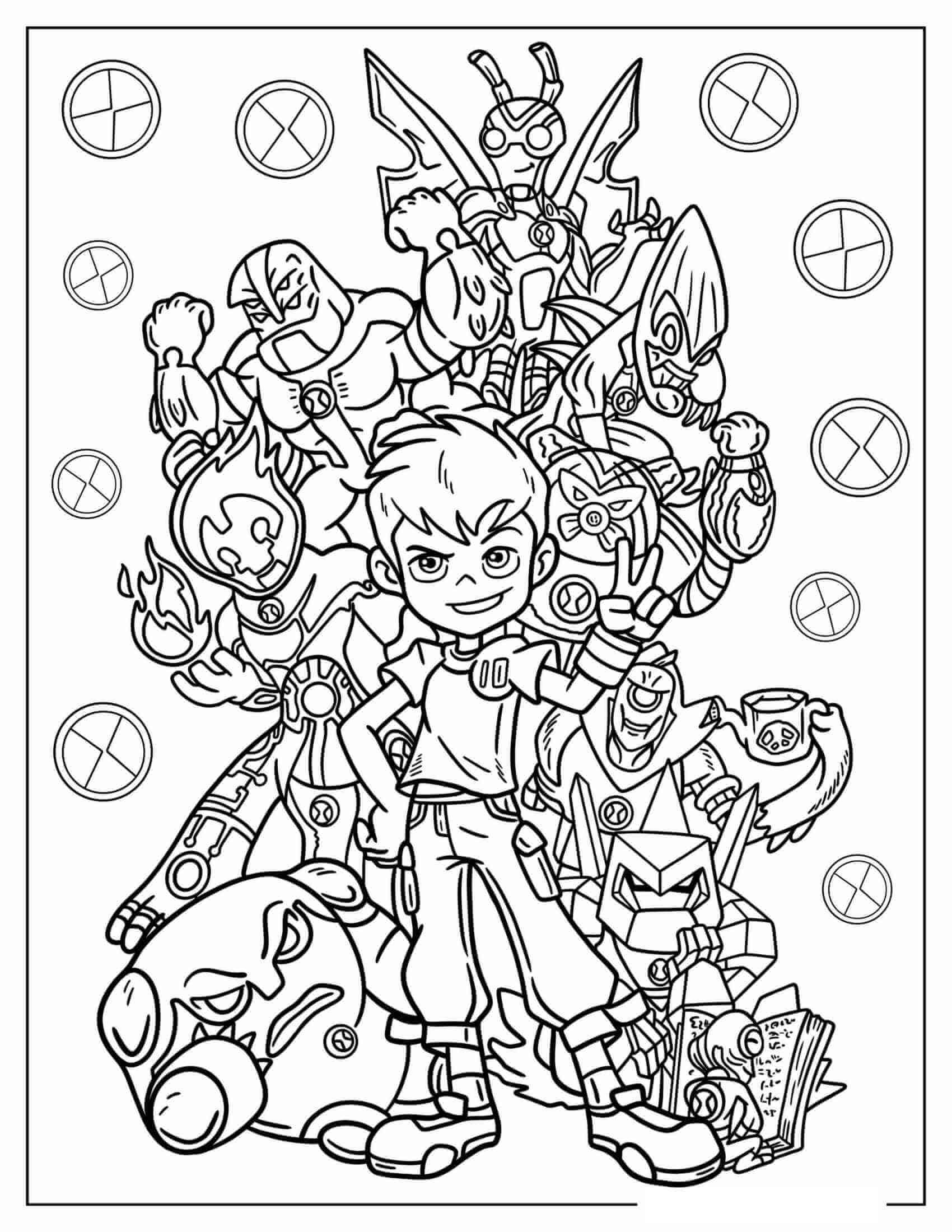 Desenho de Ben 10 para imprimir