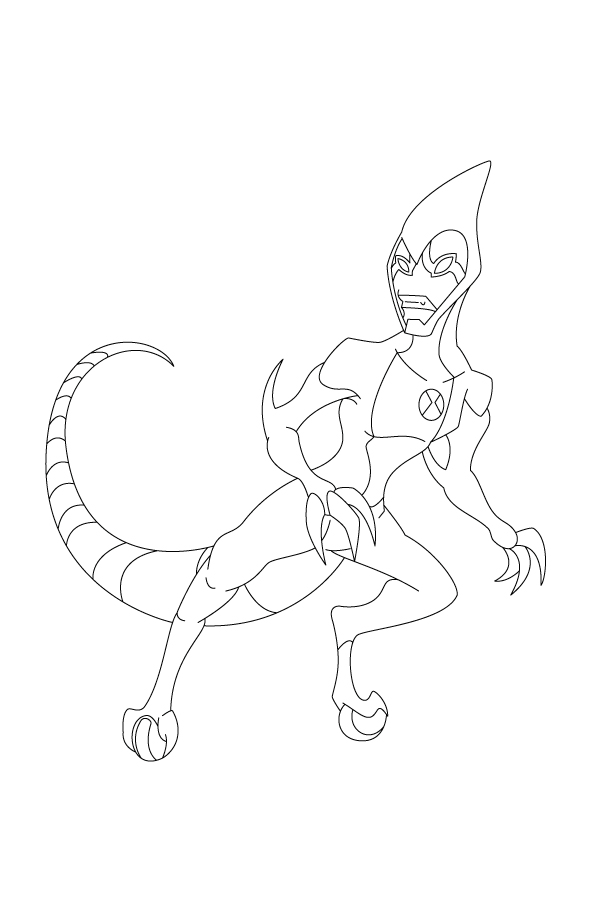 Desenho de Ben 10 para imprimir