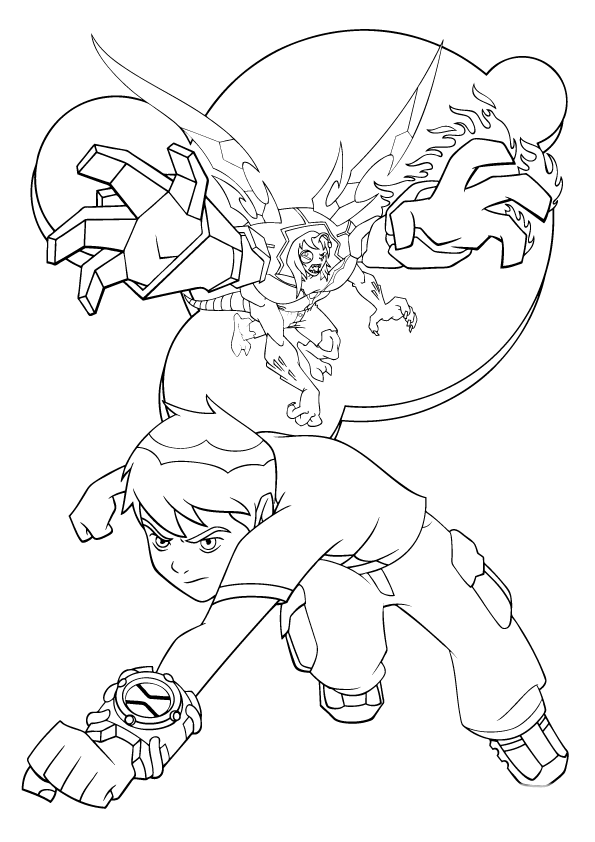 Desenho de Ben 10 para imprimir