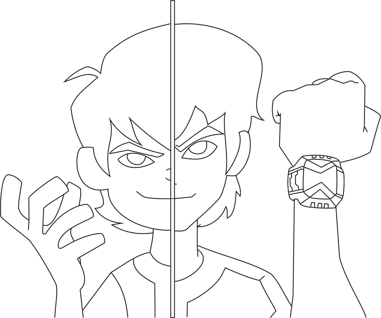 Desenho de Ben 10 para imprimir