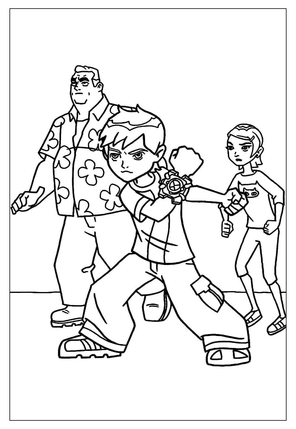Desenho de Ben 10 para imprimir