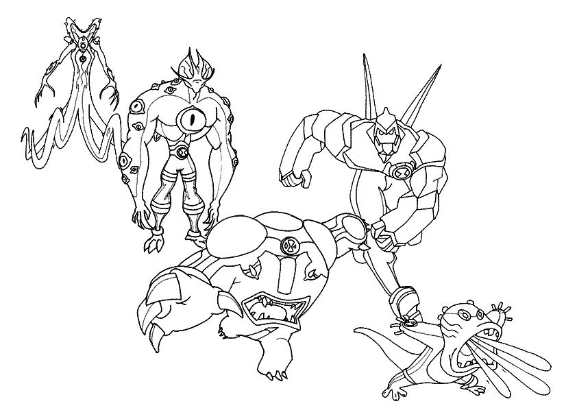Desenho de Ben 10 para imprimir