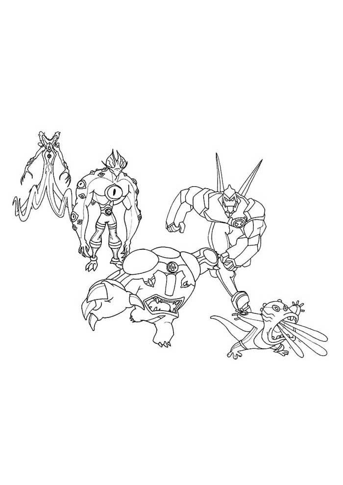 Desenho de Ben 10 para imprimir