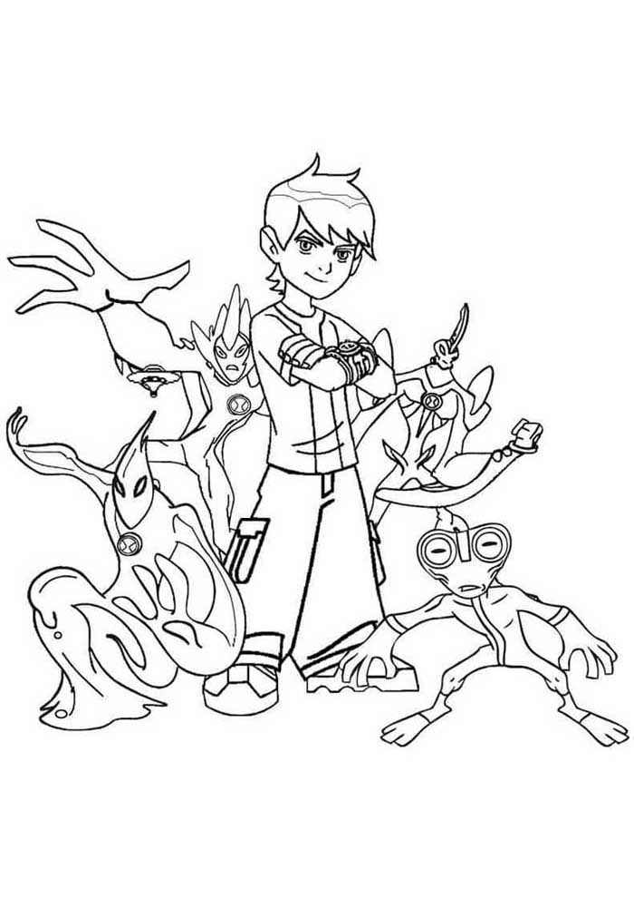 Desenho de Ben 10 para imprimir