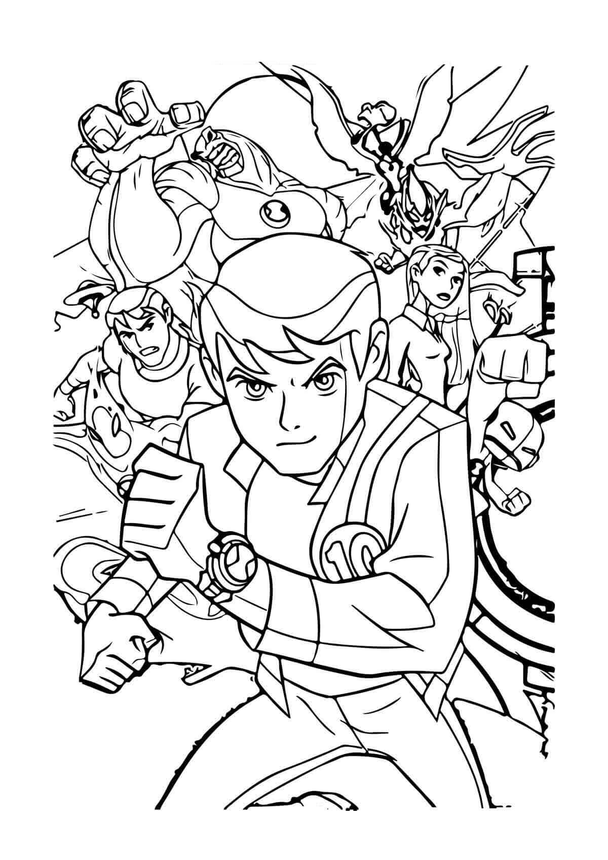 Desenho de Ben 10 para imprimir