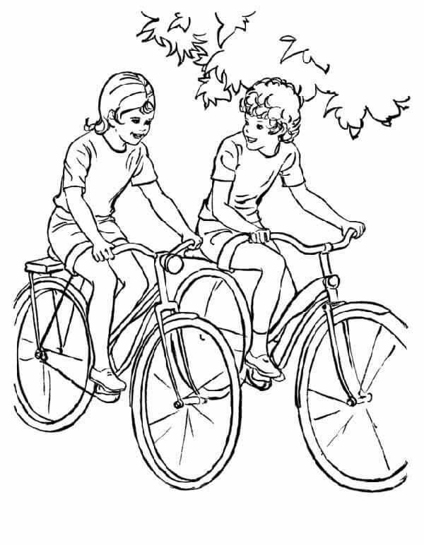 Desenho de Bicicletas para imprimir