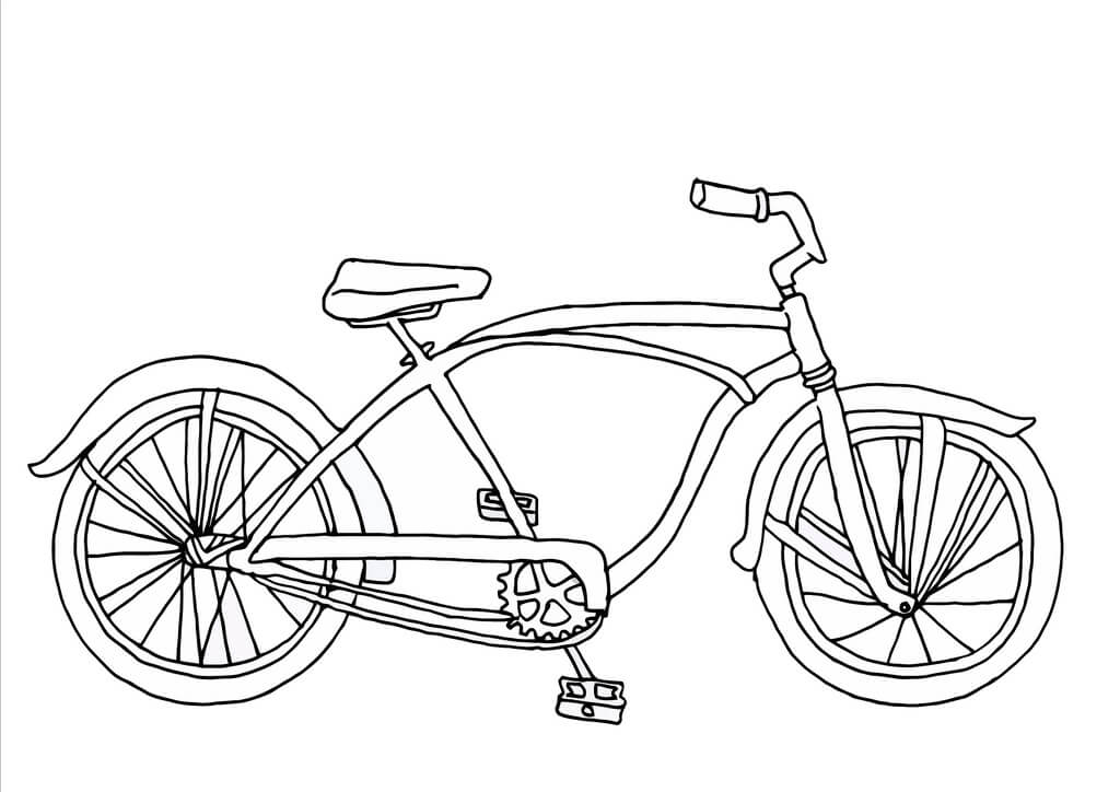 Desenho de Bicicletas para imprimir