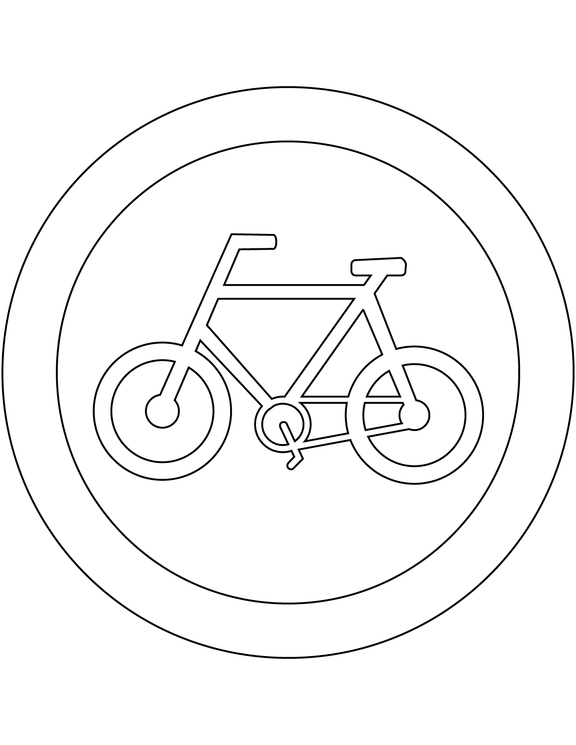 Desenho de Bicicletas para imprimir