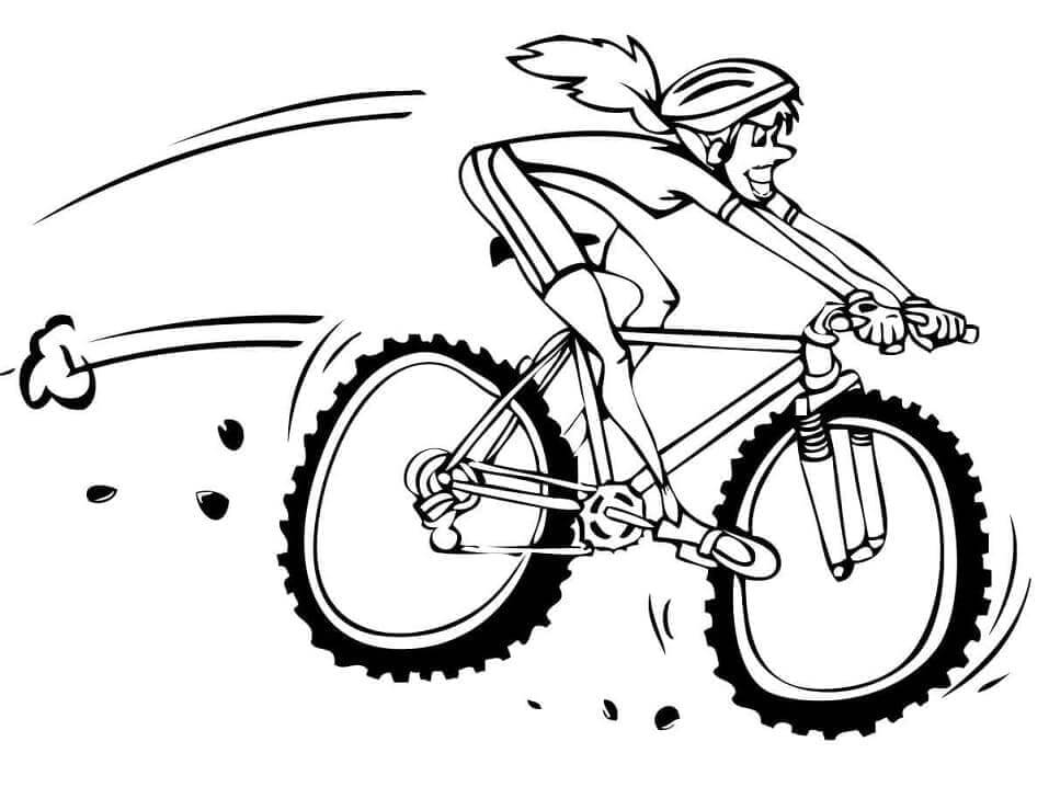 Desenho de Bicicletas para imprimir