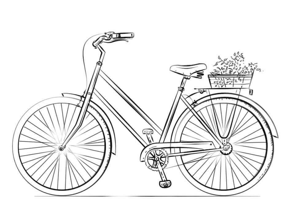 Desenho de Bicicletas para imprimir
