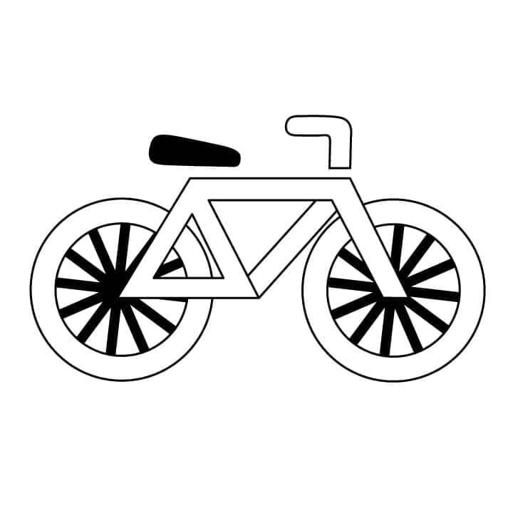 Desenho de Bicicletas para imprimir