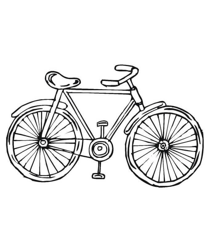 Desenho de Bicicletas para imprimir