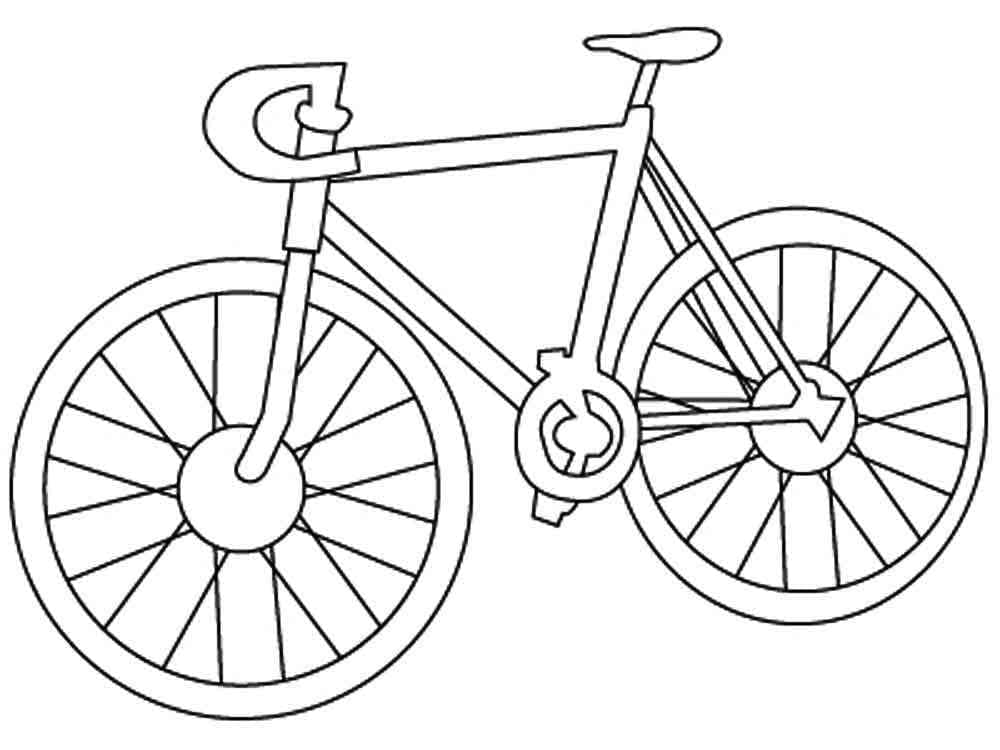 Desenho de Bicicletas para imprimir