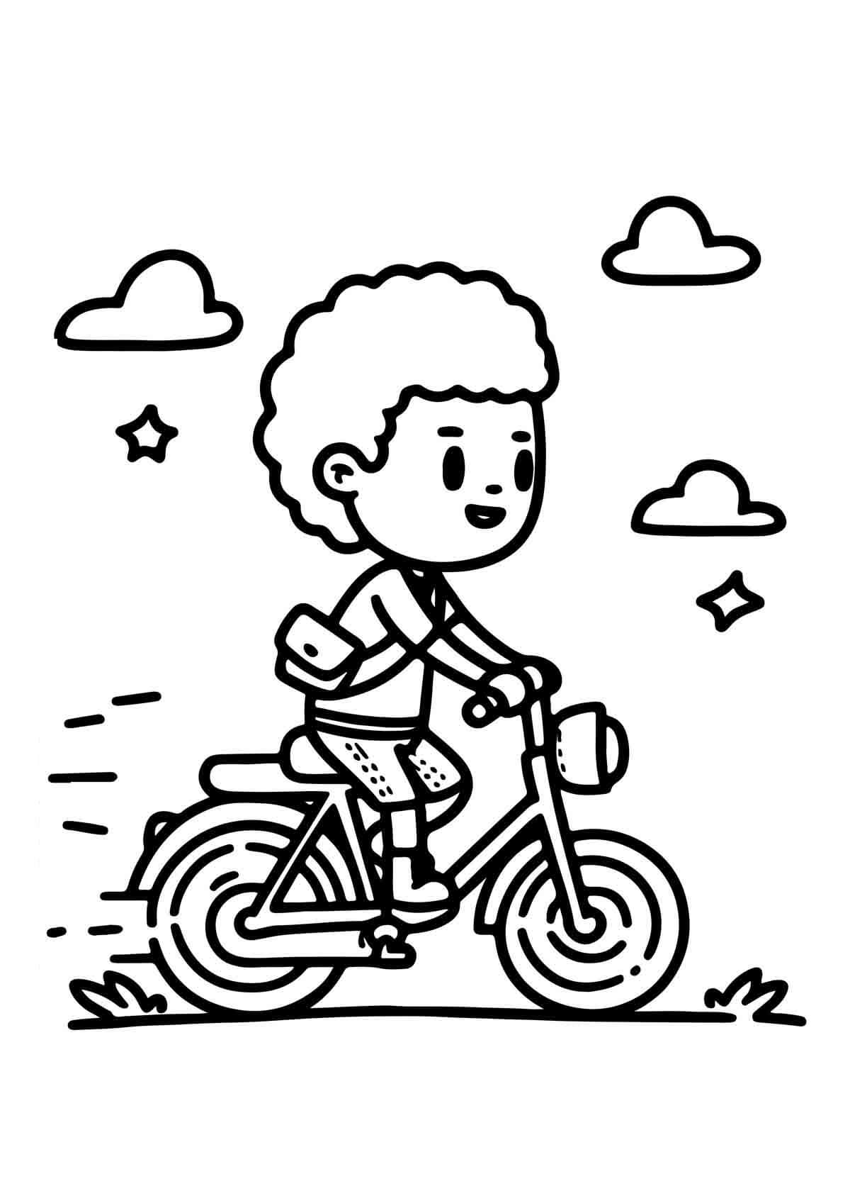 Desenho de Bicicletas para imprimir