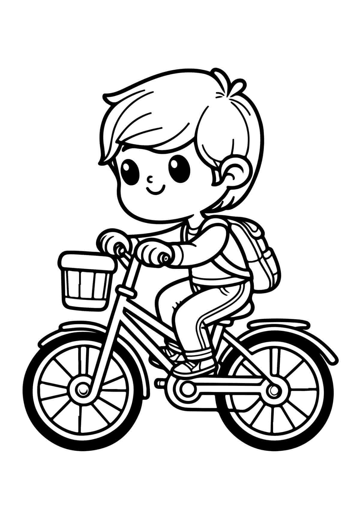 Desenho de Bicicletas para imprimir