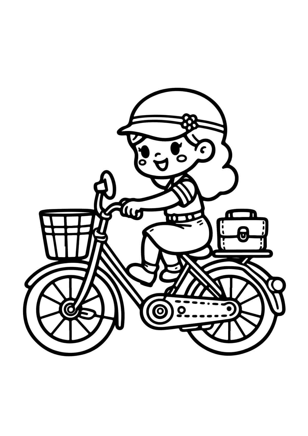 Desenho de Bicicletas para imprimir