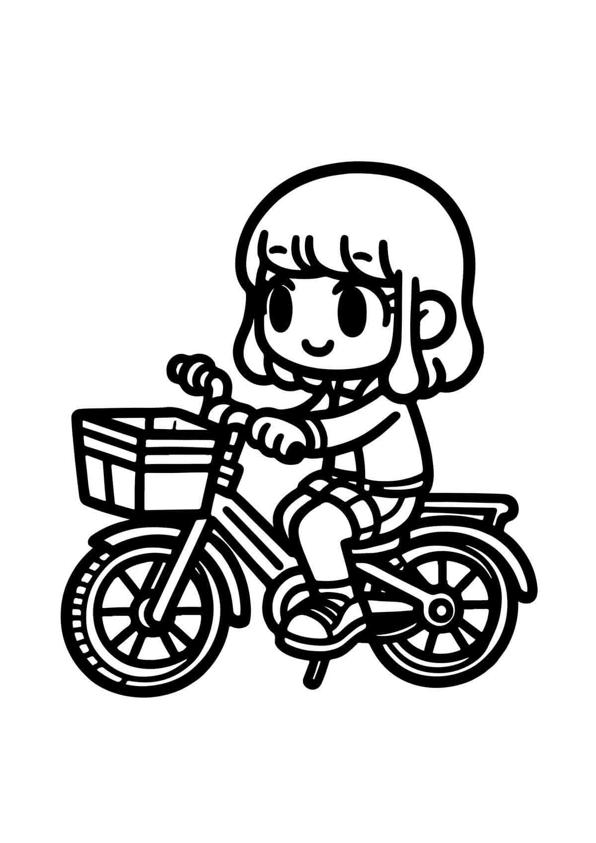 Desenho de Bicicletas para imprimir