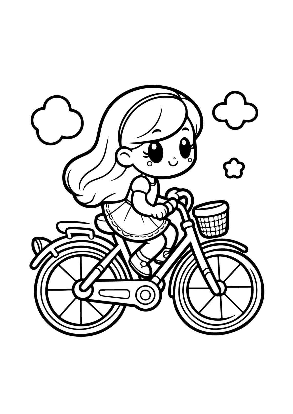 Desenho de Bicicletas para imprimir