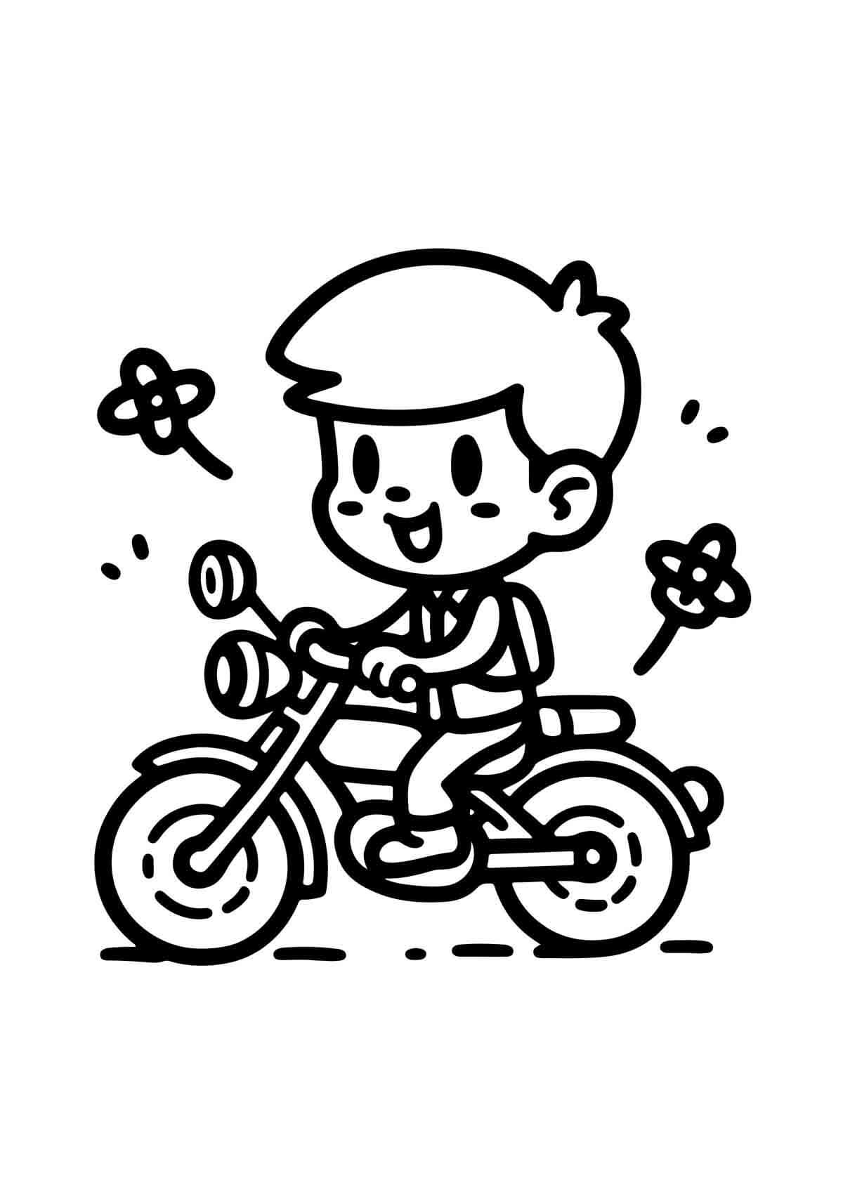 Desenho de Bicicletas para imprimir