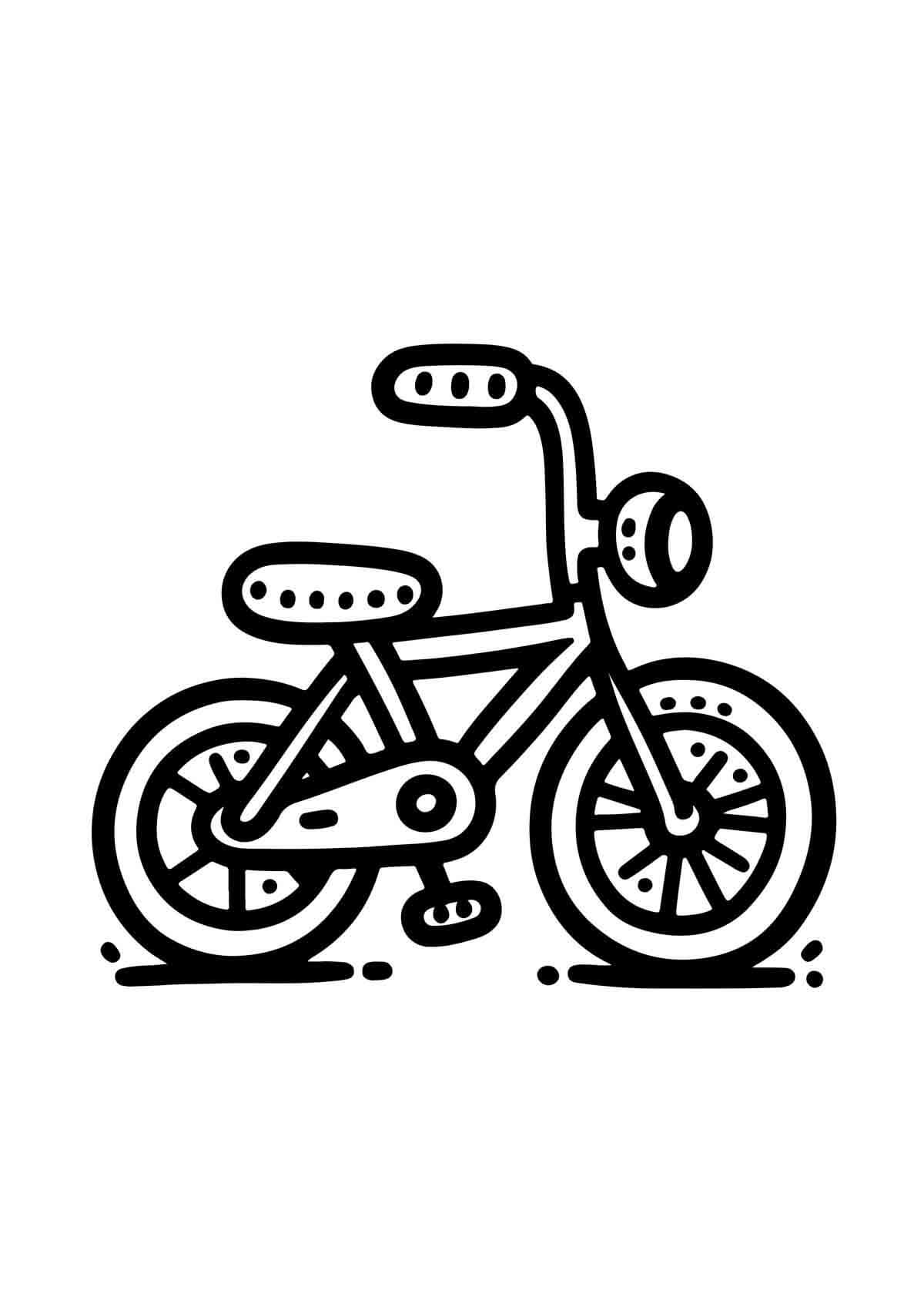 Desenho de Bicicletas para imprimir