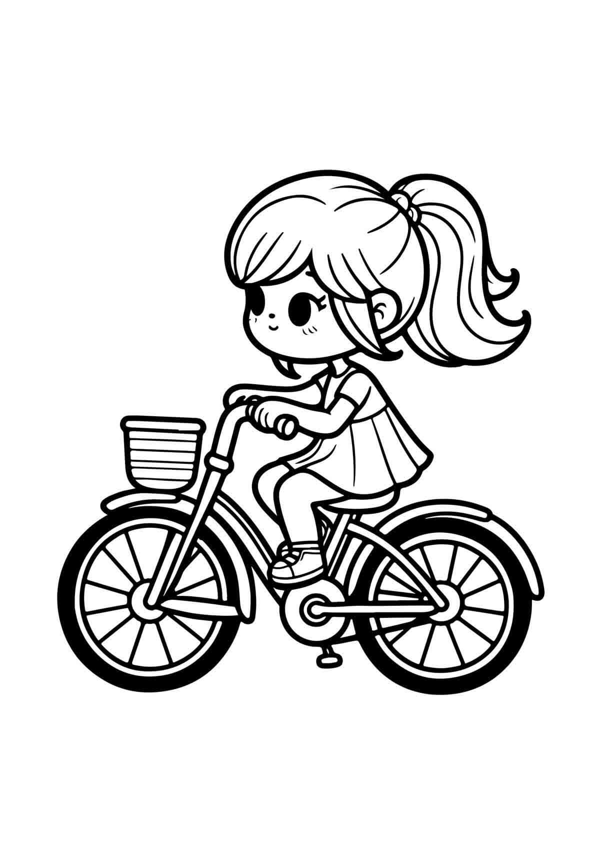Desenho de Bicicletas para imprimir
