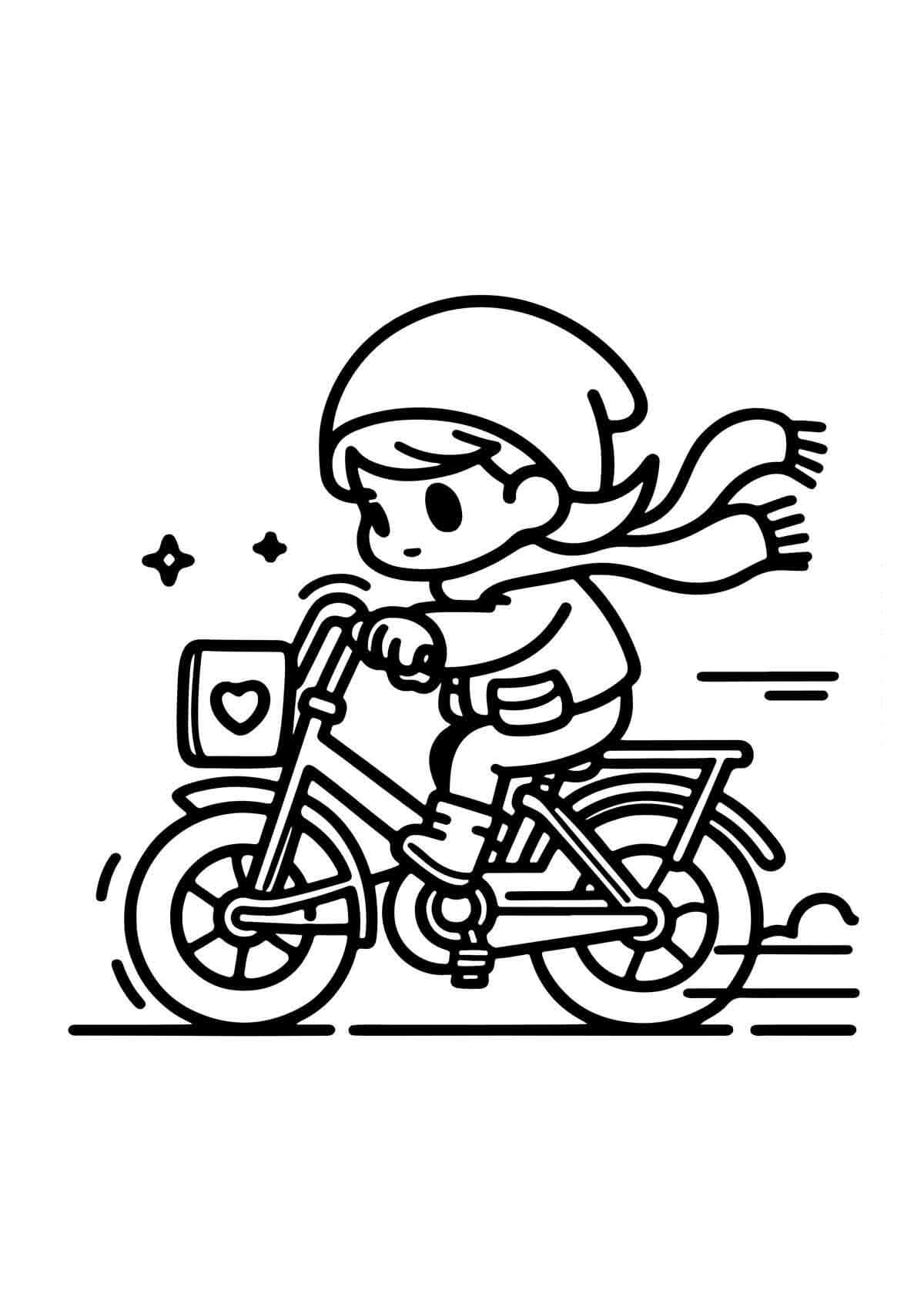 Desenho de Bicicletas para imprimir