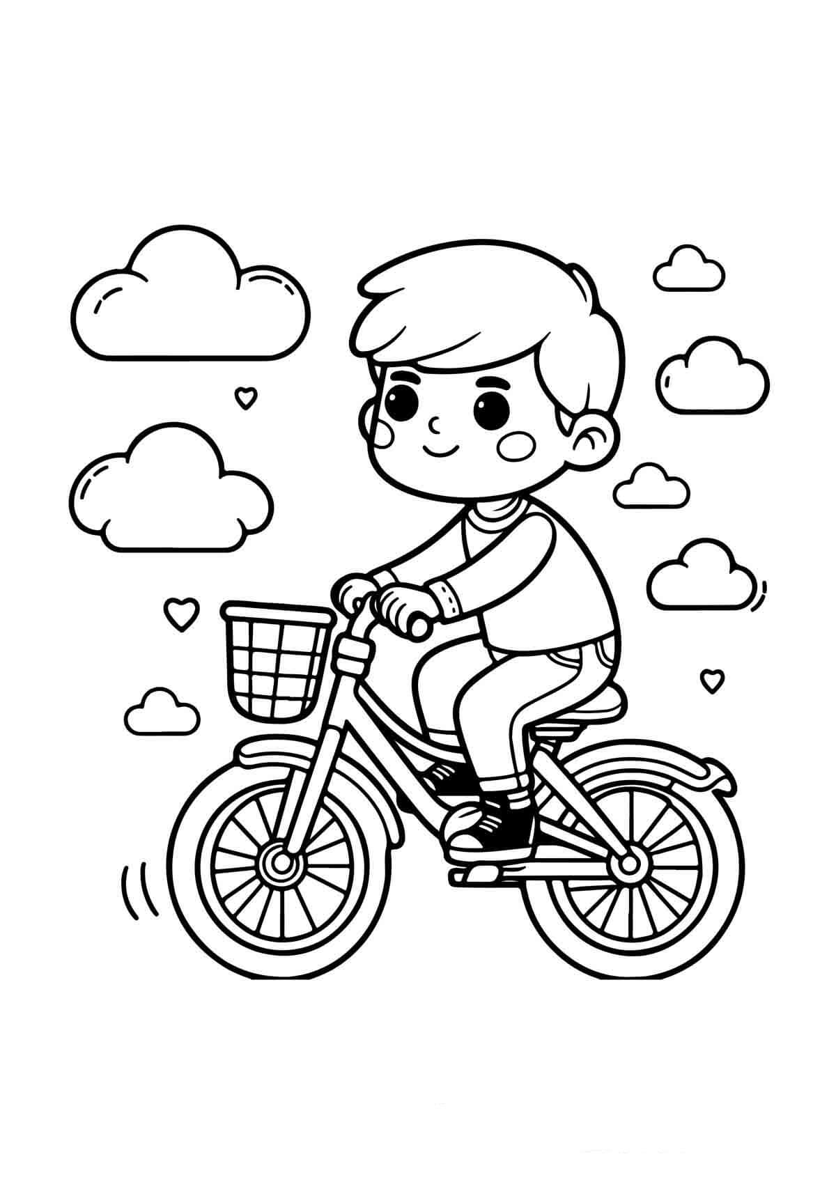 Desenho de Bicicletas para imprimir
