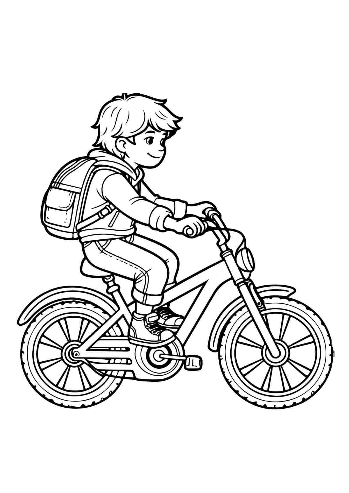 Desenho de Bicicletas para imprimir