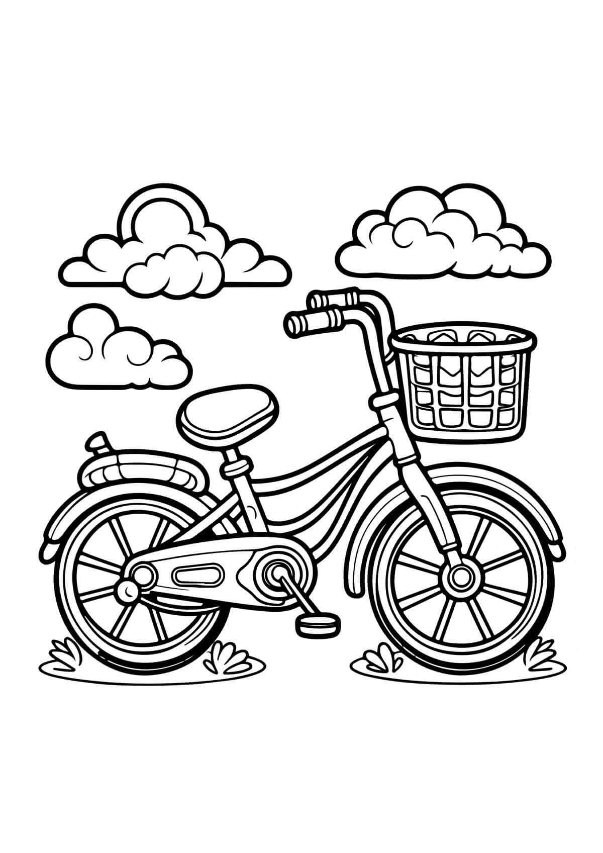 Desenho de Bicicletas para imprimir