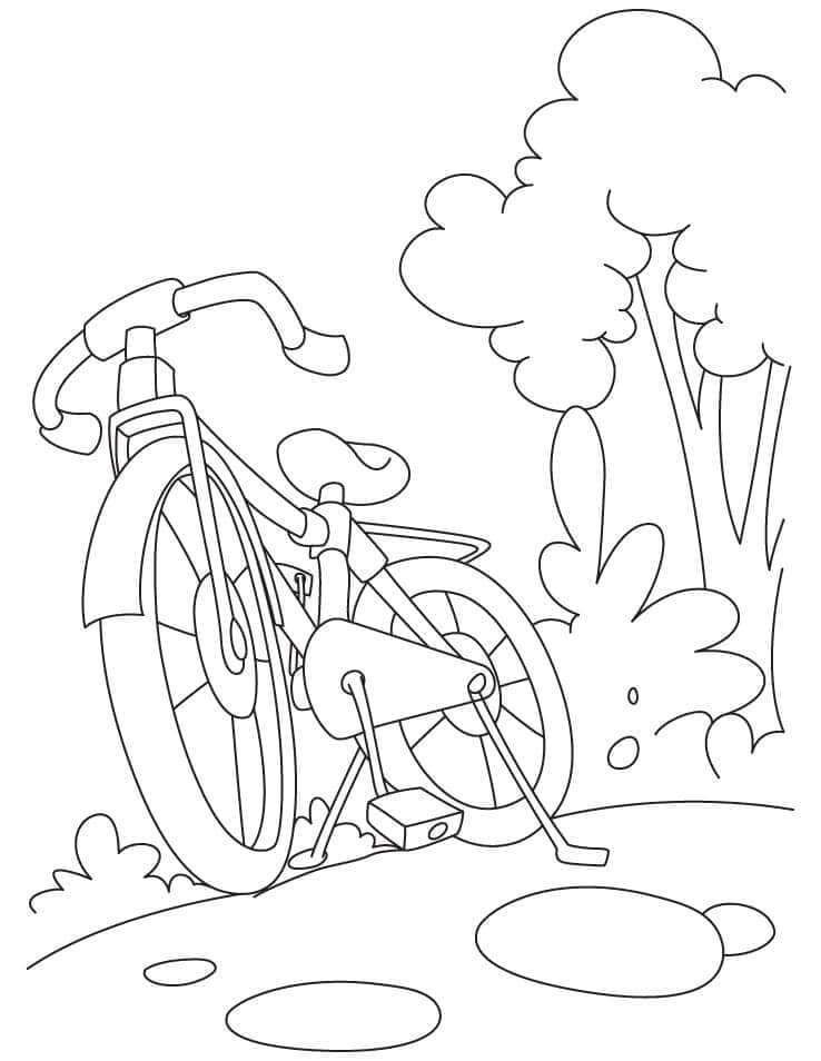 Desenho de Bicicletas para imprimir