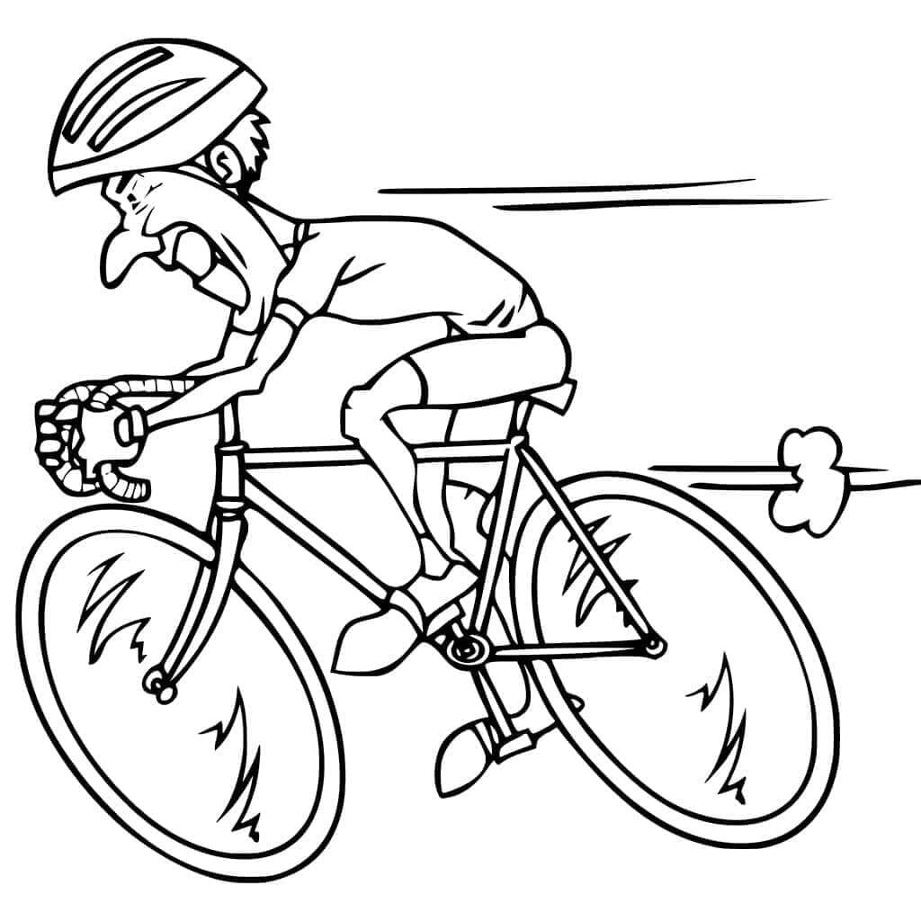 Desenho de Bicicletas para imprimir