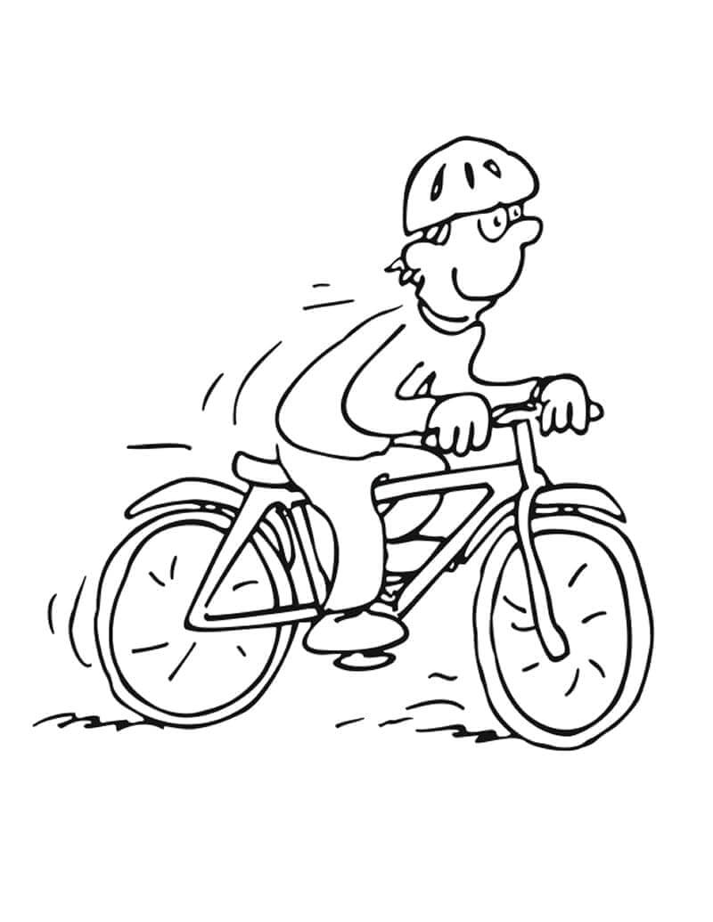 Desenho de Bicicletas para imprimir