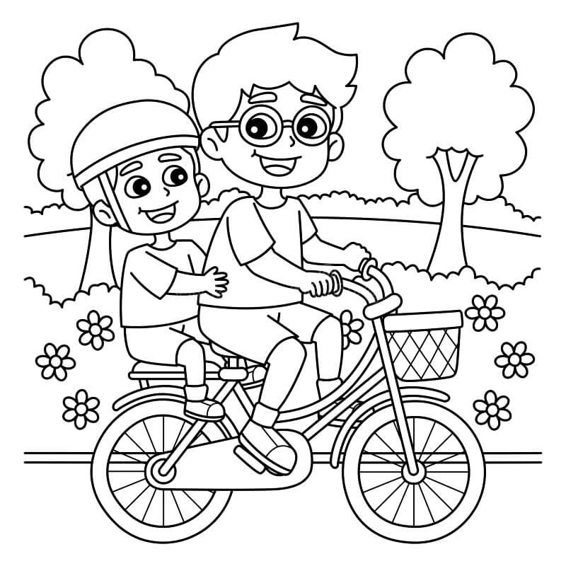 Desenho de Bicicletas para imprimir