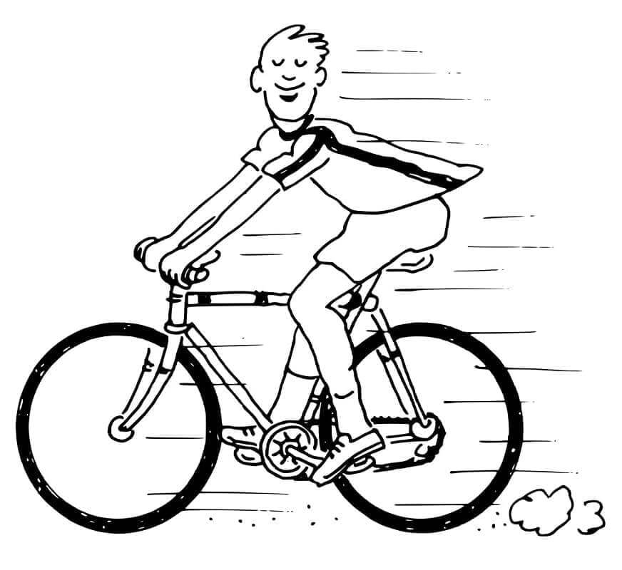 Desenho de Bicicletas para imprimir