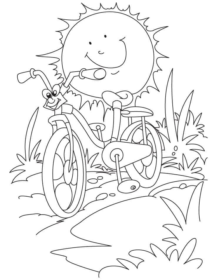 Desenho de Bicicletas para imprimir