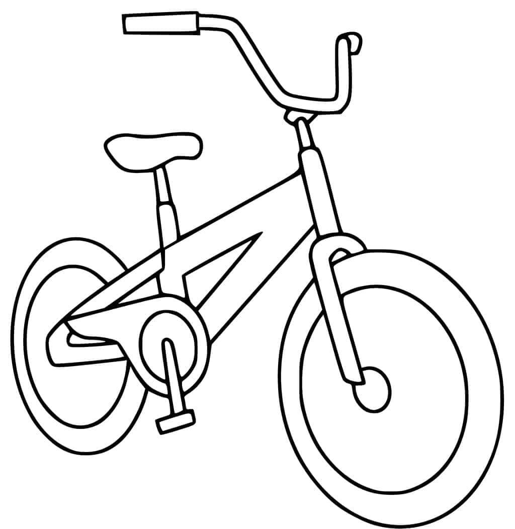 Desenho de Bicicletas para imprimir