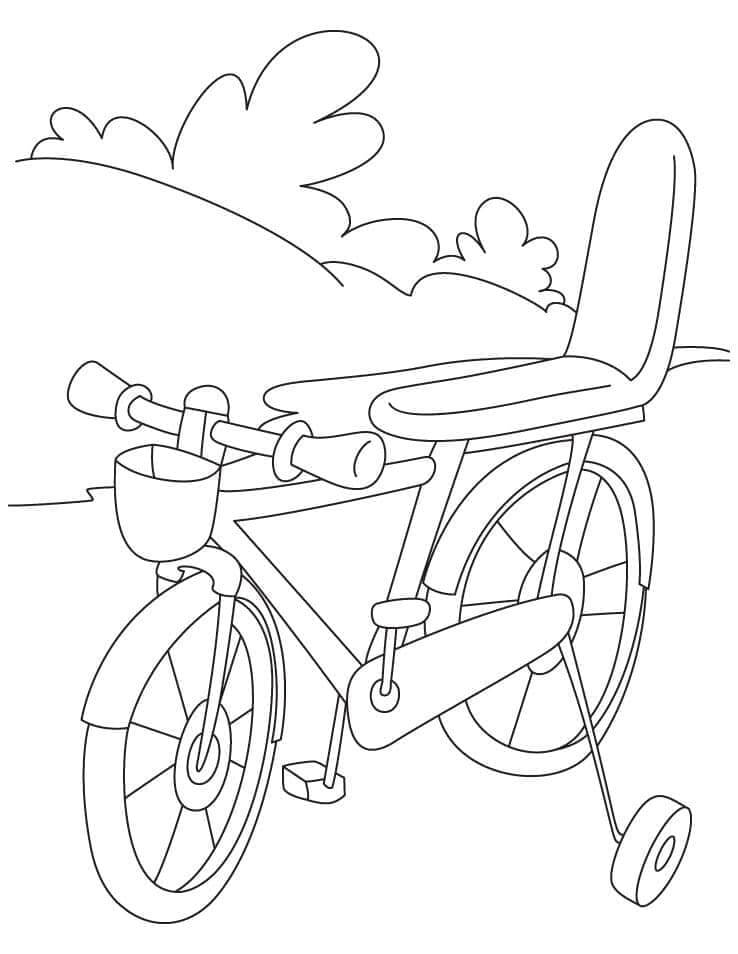 Desenho de Bicicletas para imprimir