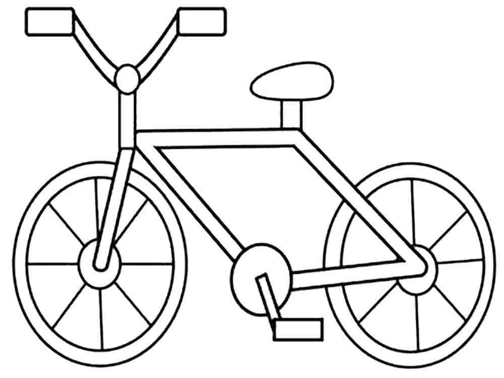 Desenho de Bicicletas para imprimir