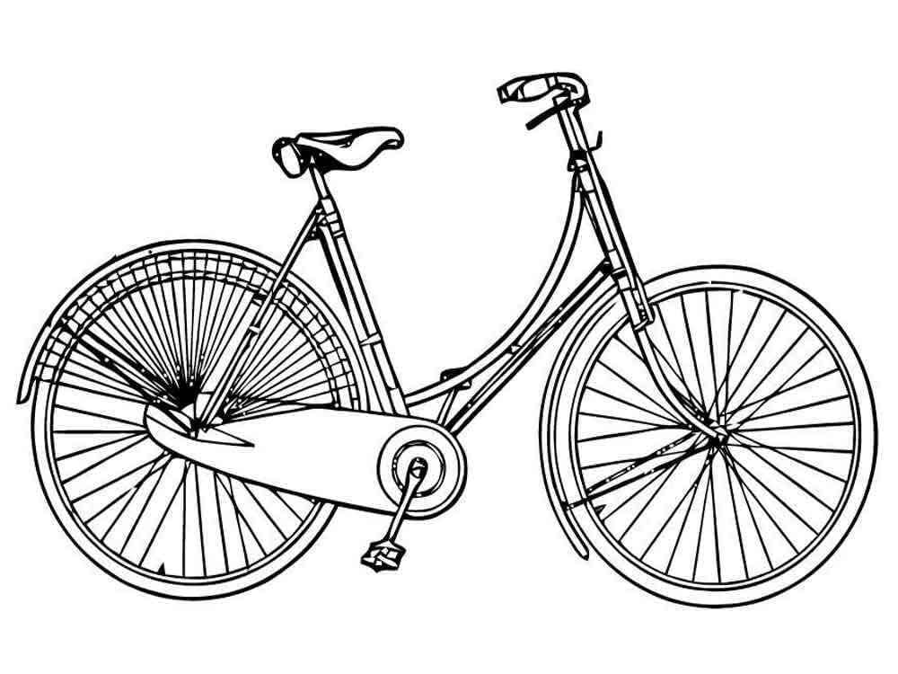 Desenho de Bicicletas para imprimir