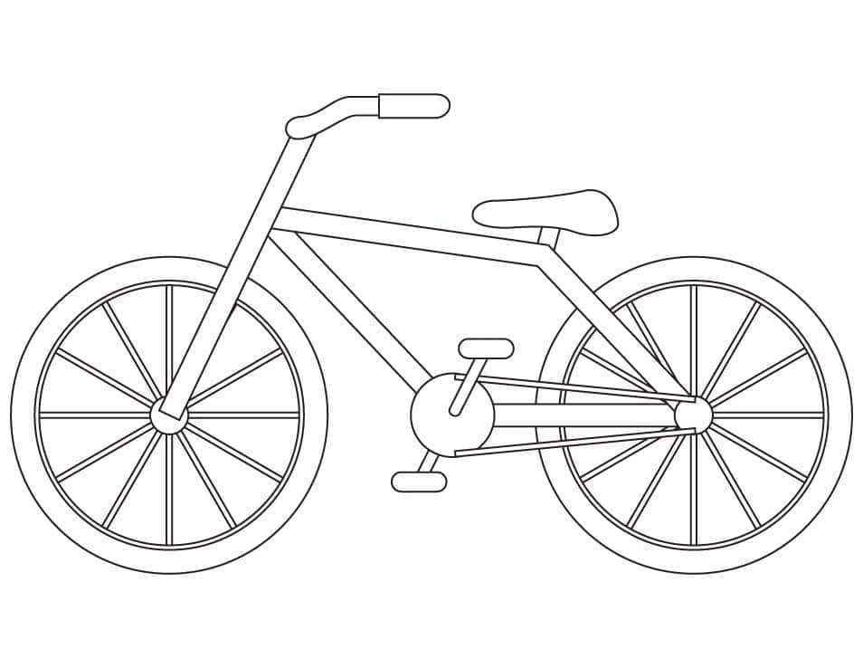 Desenho de Bicicletas para imprimir