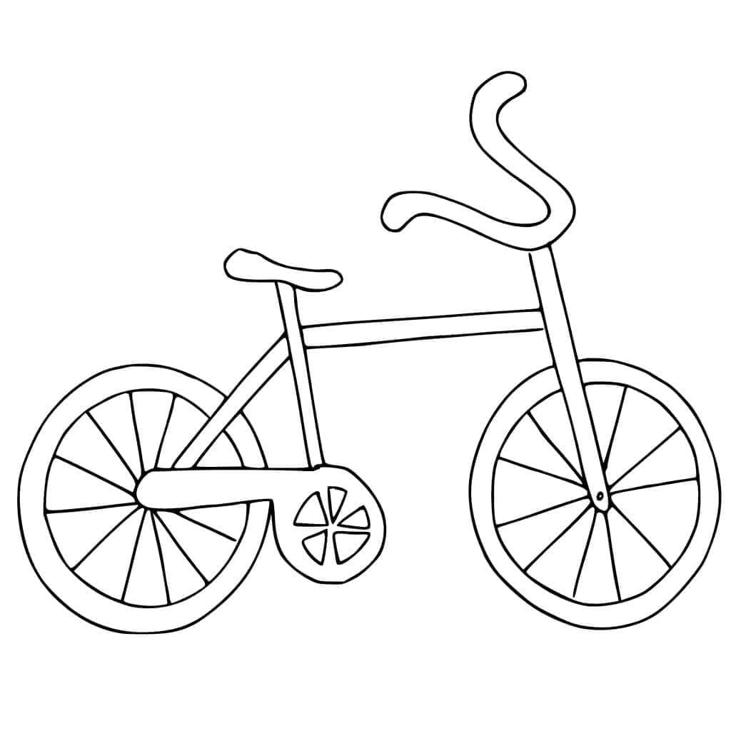 Desenho de Bicicletas para imprimir