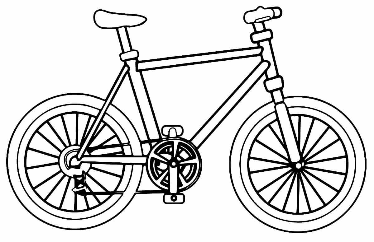 Desenho de Bicicletas para imprimir