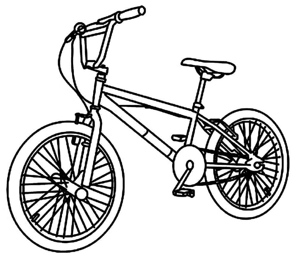 Desenho de Bicicletas para imprimir