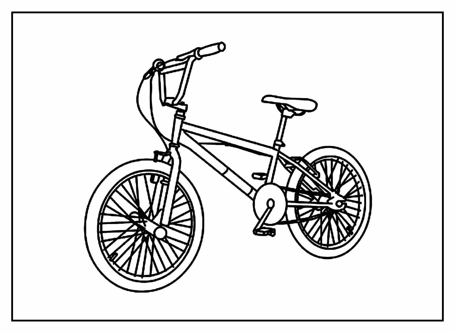 Desenho de Bicicletas para imprimir