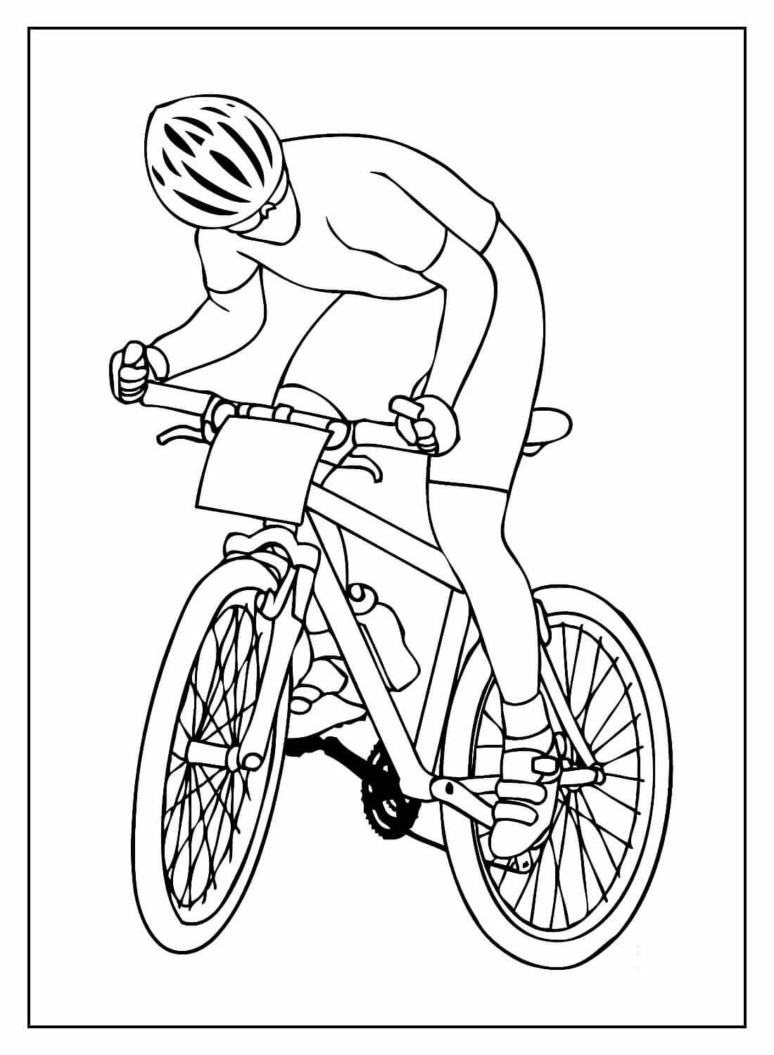 Desenho de Bicicletas para imprimir
