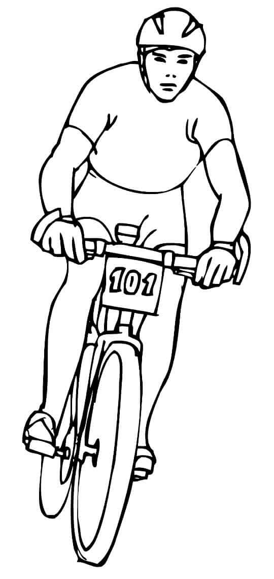 Desenho de Bicicletas para imprimir
