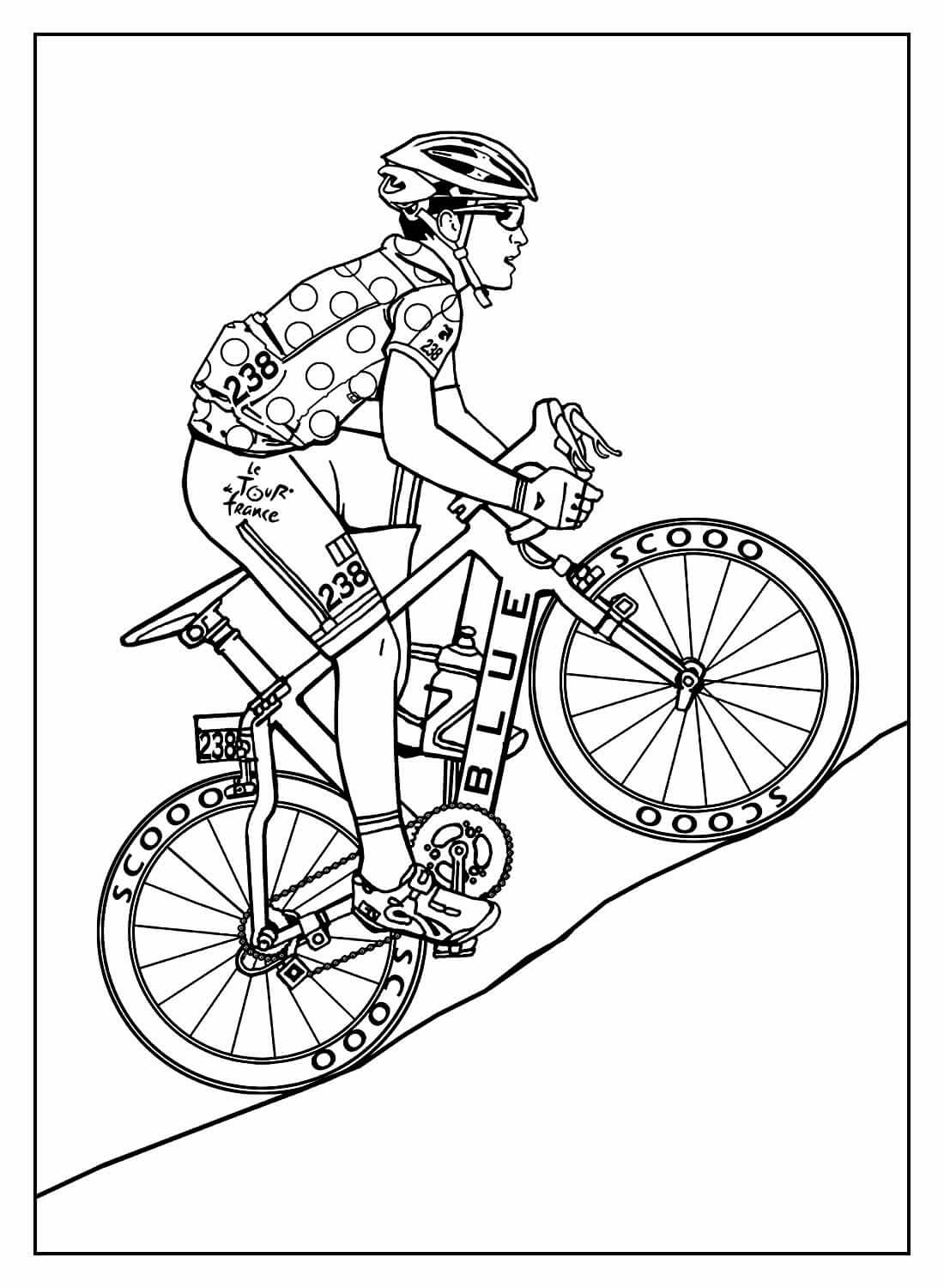 Desenho de Bicicletas para imprimir